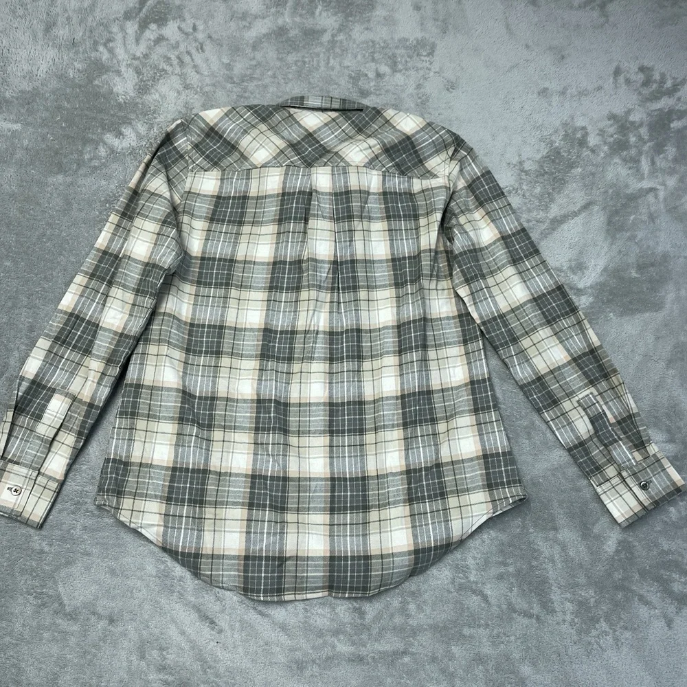 Weatherproof Women's S Plaid Blouse Green a2207 - Picture 9 of 9